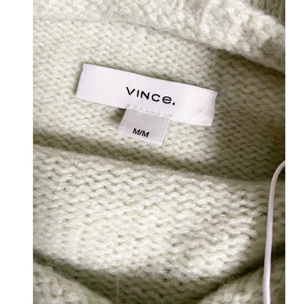 NWT Vince Marled Merino Wool/Cashmere Funnel Neck Sweater size Medium - Picture 7 of 10
